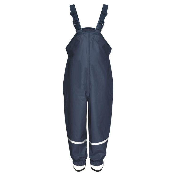 Spodnie przeciwdeszczowe z podszewką, granatowe, Playshoes