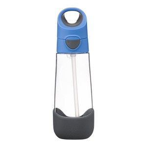 b.box Bidon dla dziecka - butelka na wodę ze słomką tritanowa 600ml Blue Slate