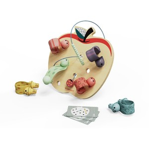 Topbright Robaczki w jabłuszku Gra logiczna dla dzieci – drewniana zabawka edukacyjna 18 mies.+