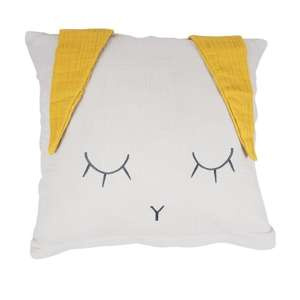 Poszewka na poduszkę 40 x 40 cm, Królik, srebrnoszara, Kikadu