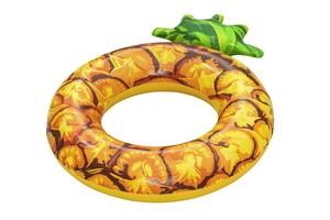 Kółko do pływania dla dzieci, ananas, 119/116 cm, 12+, Summer Fruit, Bestway