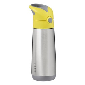 B.box butelka termiczna - bidon dla dzieci ze słomką 500 ml Lemon Sherbet