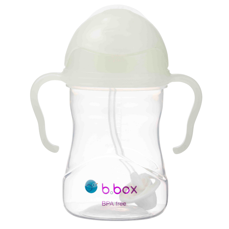 B.box bidon dla dzieci - kubek niekapek ze słomką 240 ml Glow in the dark