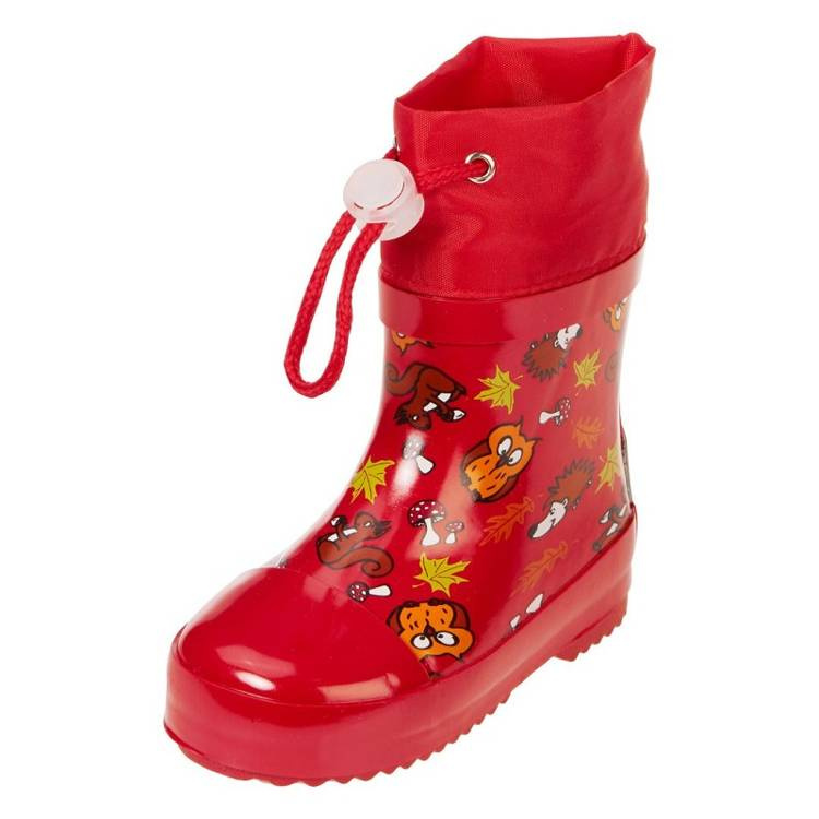 Kalosze, Leśne Zwierzątka, czerwone, Playshoes