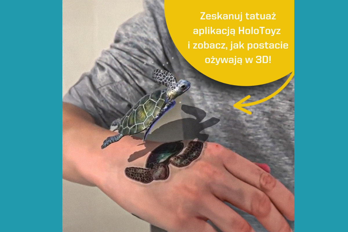Animacja 3D z tatuażu AR HoloToyz