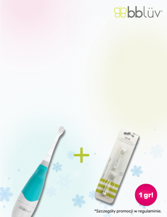 Promocja w koszyku#Dodaj 2 produkty: szczoteczka bblüv + końcówka 0–18 mies. Końcówka kosztuje 1 gr!