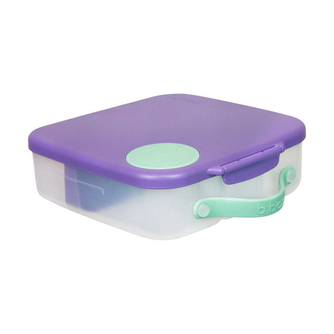 B.box Lunchbox dla dzieci do szkoły - szczelna śniadaniówka z przegródkami i wkładem chłodzącym Lilac Pop