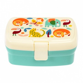 Rex London  Lunchbox z wyjmowaną tacką, Dzikie zwierzęta