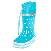 Kalosze rozm. 32/33, turkusowe w kropki, Playshoes