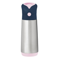 B.box butelka termiczna - bidon dla dzieci ze słomką 500 ml Indigo Rose