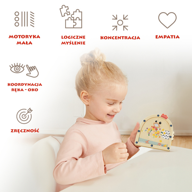 Topbright Nakarm kurę Gra zręcznościowa – zabawka logiczna dla dzieci 36 mies.+