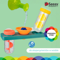 Sassy Wodne laboratorium – edukacyjna zabawka kąpielowa 6m+