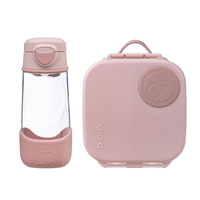 Zestaw Sportowa butelka tritanowa 450 ml + Mini Lunchbox, Blush Crush, b.box
