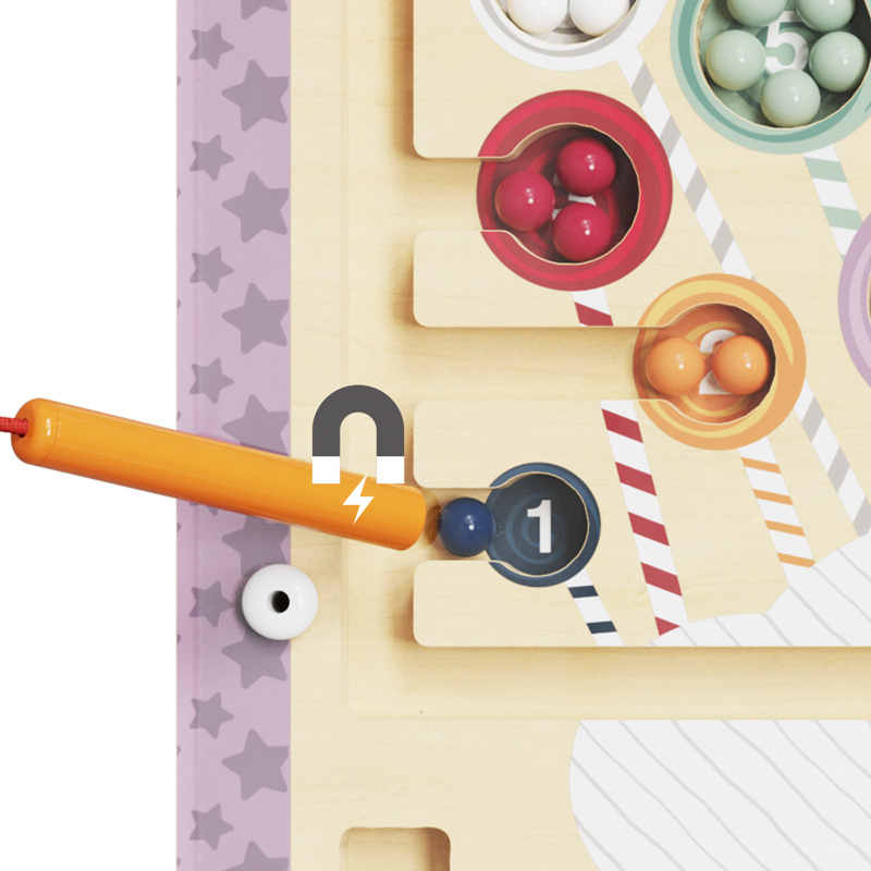 TOPBRIGHT Fantastyczny jednorożec zabawka magnetyczna dla dzieci – gra logiczna z rysikiem 36 mies.+, OUTLET