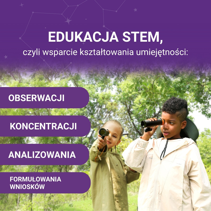 Science Can Teleskop Odkrywcy Kosmosu 3w1, 6+ | Teleskop, lornetka i monokular dla młodych odkrywców