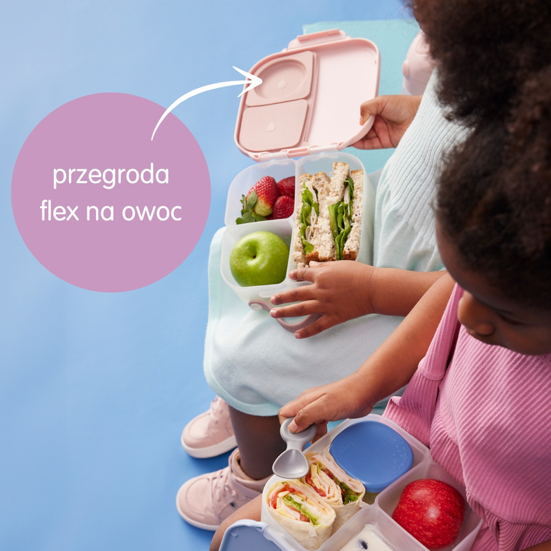 Zestaw Sportowa butelka tritanowa 450 ml + Mini Lunchbox, Lilac Pop, b.box