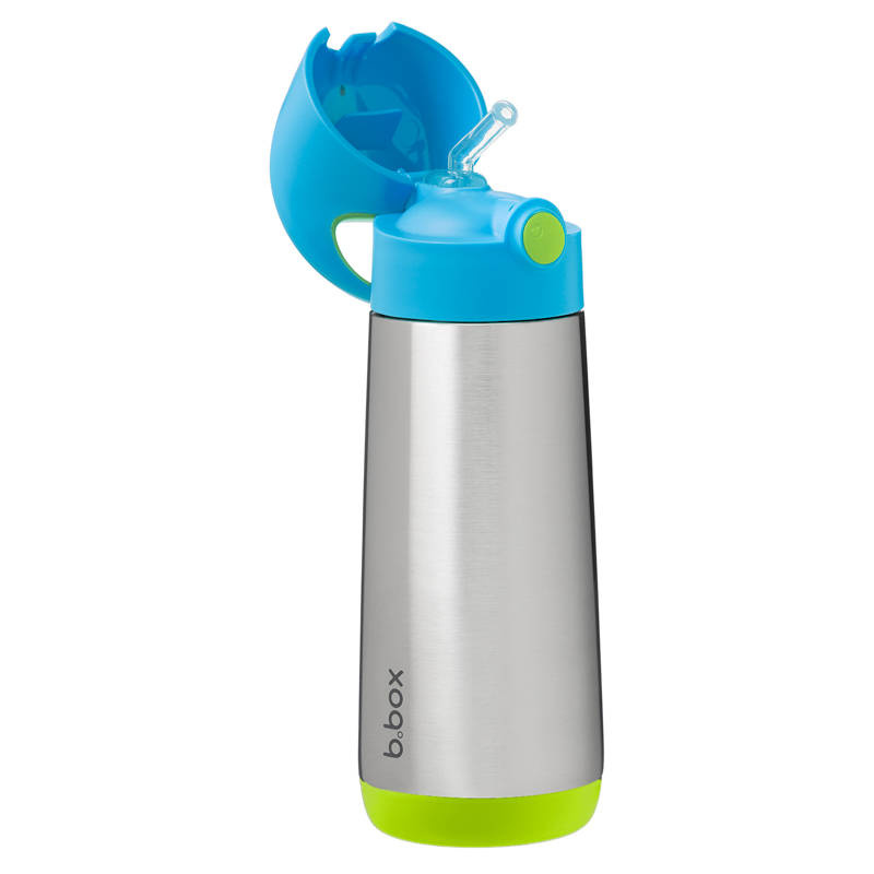 B.box butelka termiczna - bidon dla dzieci ze słomką 500 ml Ocean Breeze
