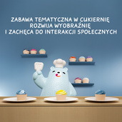 TOPBRIGHT Głodny Miś Waga szalkowa dla dzieci – gra edukacyjna i nauka liczenia Montessori 36 mies.+, OUTLET