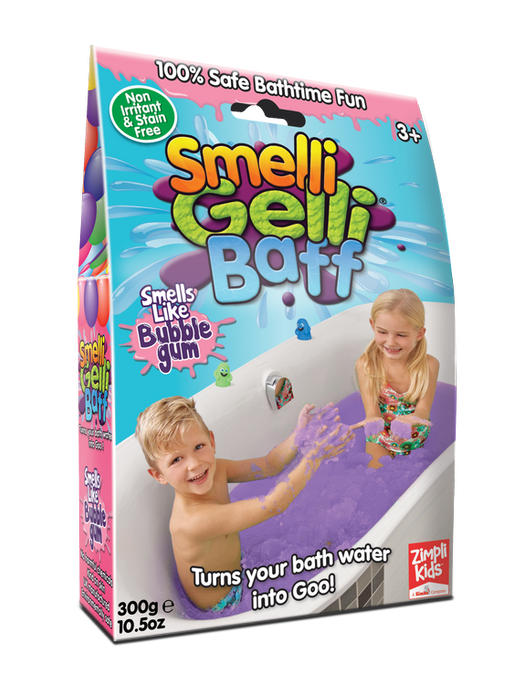 Magiczny proszek do kąpieli, Gelli Baff Smelli, Guma Balonowa, 3+, Zimpli Kids