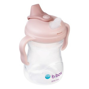 b.box Kubek z miękkim ustnikiem 4m+ Blush– niekapek do nauki samodzielnego picia