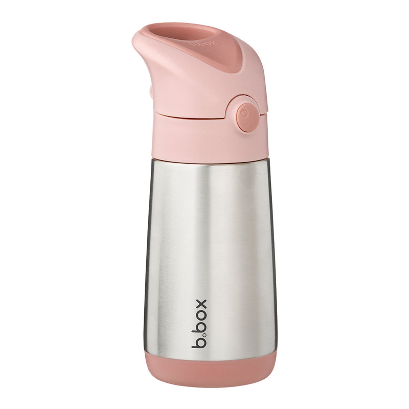 B.box butelka termiczna - bidon dla dzieci ze słomką 350 ml Blush Crush