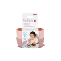 b.box miseczki dla dzieci - 2 szt. + 1 silikonowa przyssawka Blush