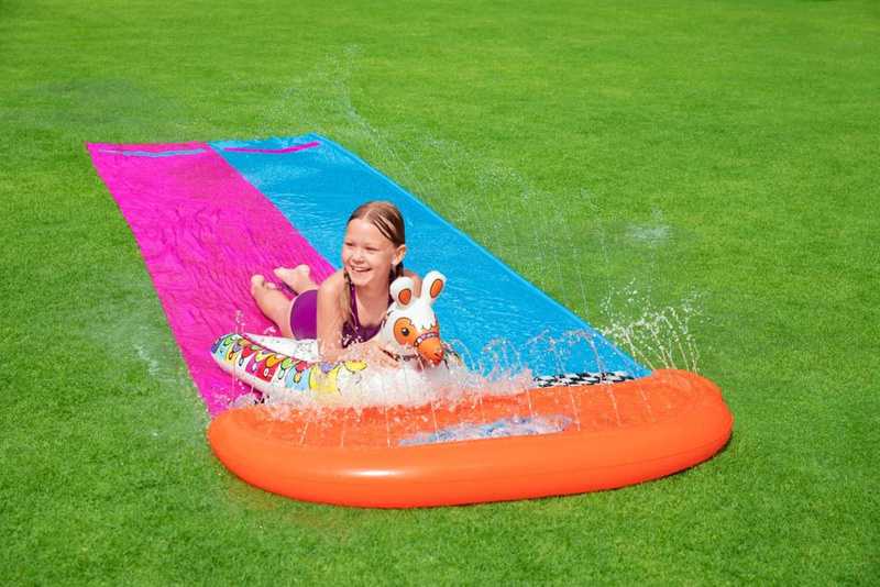Ślizgawka wodna dla dzieci, podwójna, H2O GO, Lama, Bestway