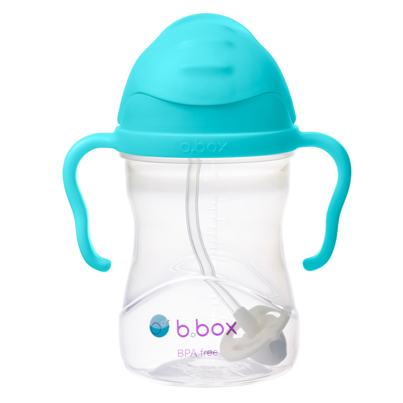 B.box bidon dla dzieci - kubek niekapek ze słomką 240 ml Azure