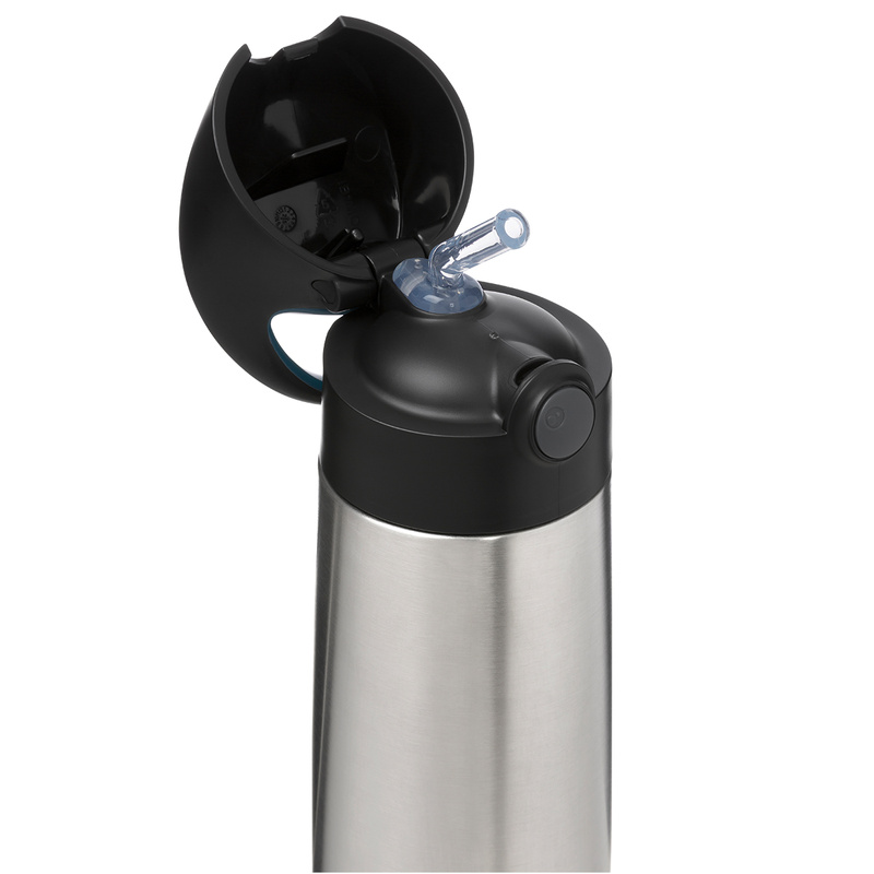 B.box butelka termiczna - bidon dla dzieci ze słomką 500 ml Night Vision