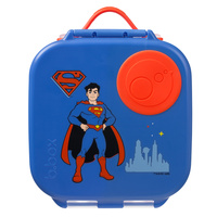 Superman by b.box lunchbox dla dzieci do szkoły - szczelna mini śniadaniówka z przegródkami 