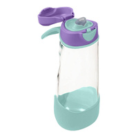 B.box Butelka na wodę - bidon z ustnikiem  dla dziecka tritanowy 600 ml Lilac Pop