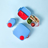 B.box lunchbox dla dzieci do szkoły - szczelna mini śniadaniówka z przegródkami Blue Blaze