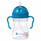 Zestaw miseczka niebieska, Doidy Bowl + bidon ze słomką 240 ml kobalt, b.box