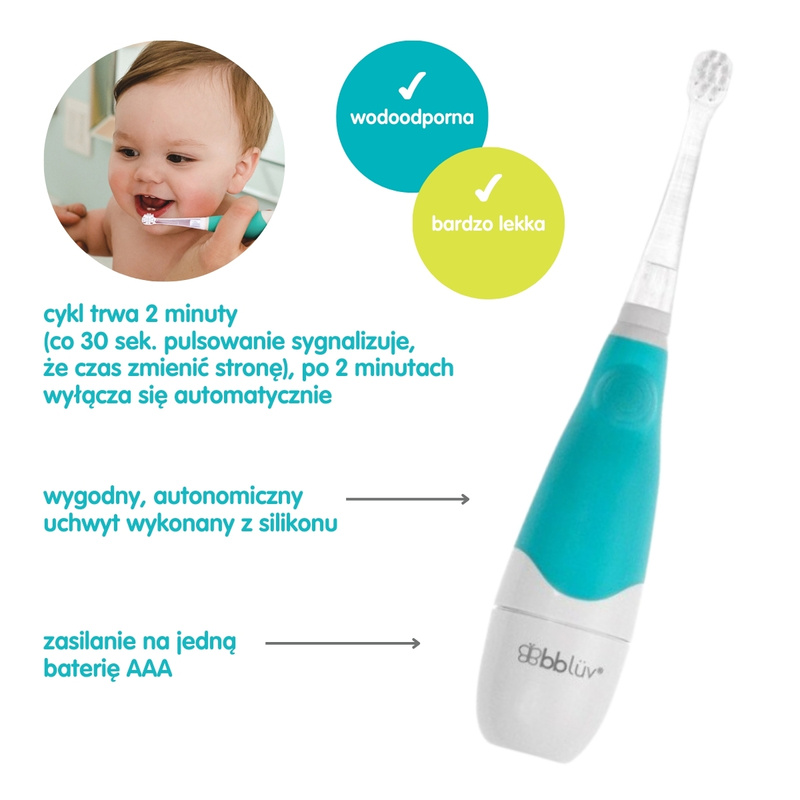 Zestaw Soniczna szczoteczka dla dziecka Sönik, bblüv+ Bidon ze słomką 240 ml, azure b.box