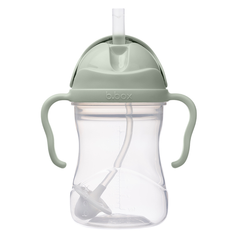 b.box kubek do nauki picia dla dziecka - zestaw 3w1 240 ml, Sage OUTLET