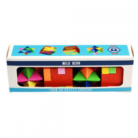 Gumki do ścierania, puzzle 3D, 4 szt. Dziki Niedźwiedź, 3+, Rex London, OUTLET