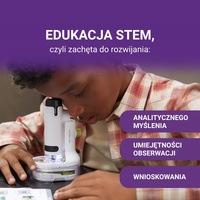 Science Can Przenośny Mikroskop Młodego Badacza 250×, 8+ | Edukacyjny zestaw naukowy do obserwacji