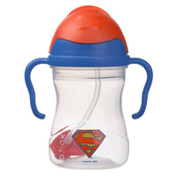 Superman by b.box bidon dla dzieci - kubek niekapek ze słomką 240 ml OUTLET