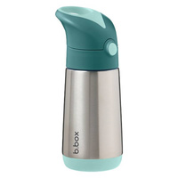 B.box butelka termiczna - bidon dla dzieci ze słomką 350 ml Emerald Forest