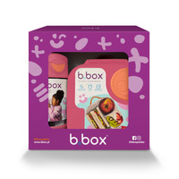 Zestaw Sportowa butelka tritanowa 450 ml + Mini Lunchbox, Strawberry Shake, b.box