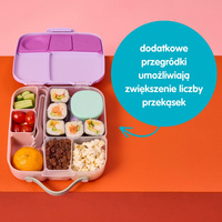 b.box Silikonowy wkład do lunchboxa z dodatkowymi przegródkami Forest