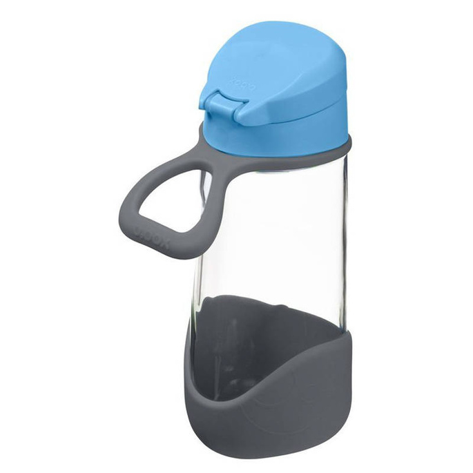 B.box Butelka na wodę - bidon z ustnikiem  dla dziecka tritanowy 450 ml Blue Slate 