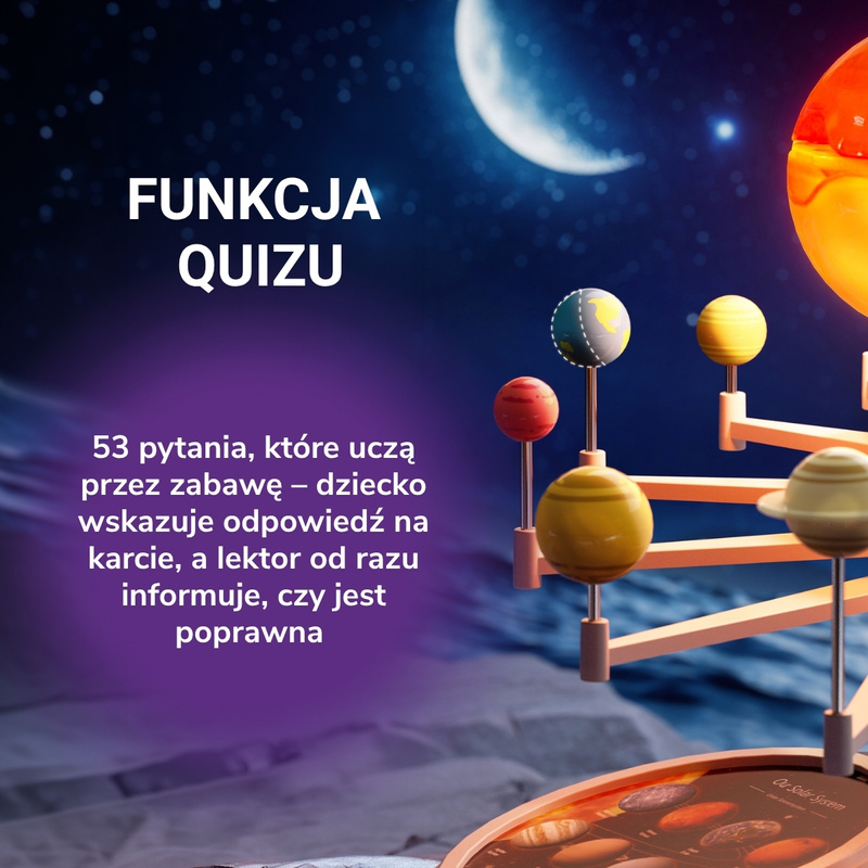 Science Can Interaktywny Układ Słoneczny 3D, 6+ | Edukacyjny model planet z projektorem i funkcjami audio
