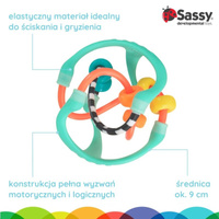 Sassy Kula sensoryczna – gryzak i zabawka dla dziecka 3m+