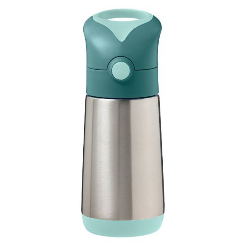 B.box butelka termiczna - bidon dla dzieci ze słomką 350 ml Emerald Forest