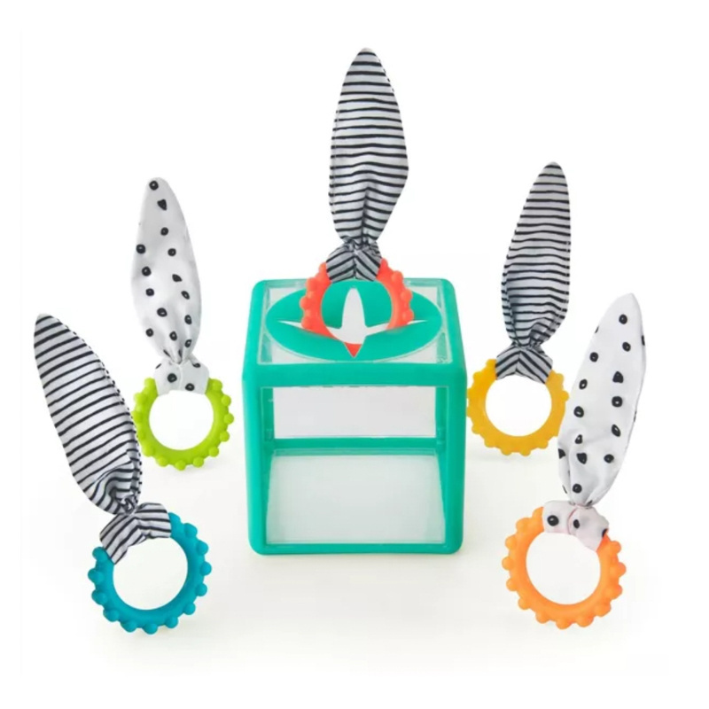 Sassy Kostka sensoryczna Montessori – manipulacyjna zabawka dla dzieci