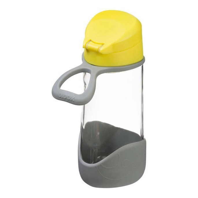 B.box Butelka na wodę - bidon z ustnikiem  dla dziecka tritanowy 450 ml Lemon Sherbet