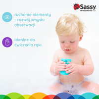 Sassy Kubeczki do kąpieli – zestaw 8 zabawek wodnych 6m+