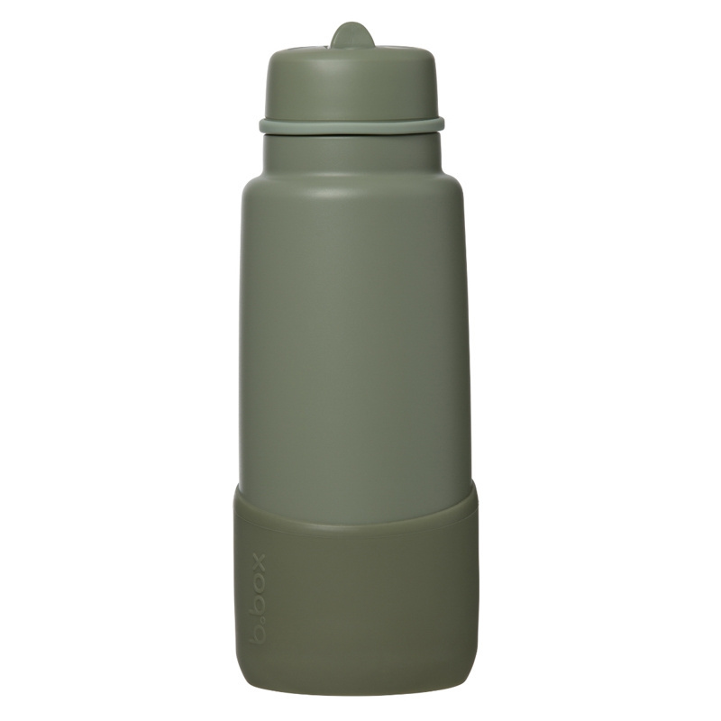 b.box Silikonowa nakładka ochronna na butelkę 1L, Olive