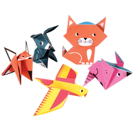 Papier dwustronny origami do tworzenia zwierząt, Rex London